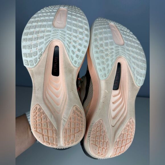 Nike Women’s Zoom Fly 6 Road Racing Shoes Sz 7.5 Pale Ivory Crimson Carbon Plate - Picture 5 of 7